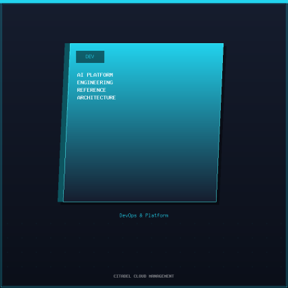 AI Platform Engineering Reference Architecture