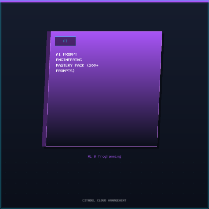 AI Prompt Engineering Mastery Pack (200+ prompts)