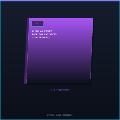 Cloud AI Prompt Pack for Engineers (150 prompts)